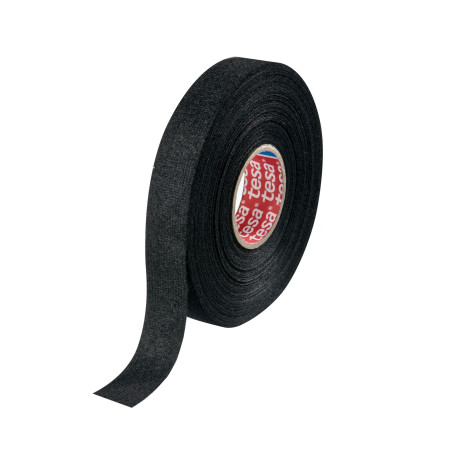 Banda textila cablaje tesa 51608, negru, 25 m x 19 mm
