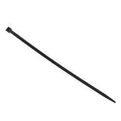 Banda zimtata 146408, protectie UV, neagra, 2.5 x 100 mm, 100 bucati