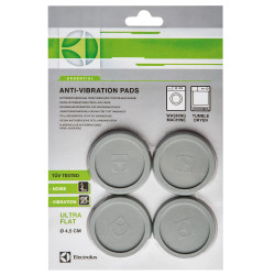 Picioruse antivibratii, antizgomot si antiderapante, Electrolux E4WHPA02, pentru masina de spalat si uscator, gri, cauciuc, 4.5 