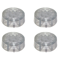 Picioruse antivibratii, antizgomot si antiderapante, SerEnd, pentru masina de spalat si uscator, transparent, cauciuc, 6.2 x 2 c