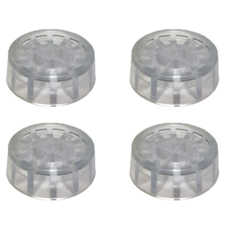 Picioruse antivibratii, antizgomot si antiderapante, SerEnd, pentru masina de spalat si uscator, transparent, cauciuc, 6.2 x 2 c
