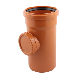 Piesa curatare PVC cu inel, D 160 mm
