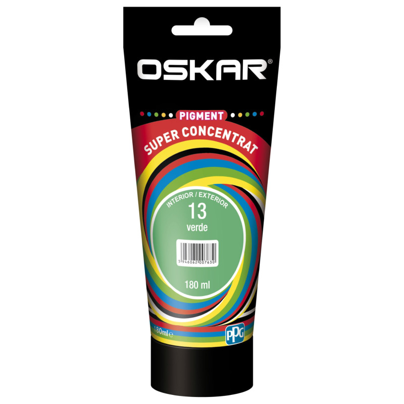 Pigment Oskar, superconcentrat, interior, pentru vopsea lavabila, verde, 180 ml Pigment Oskar, superconcentrat, interior, pentru vopsea lavabila, verde, 180 ml