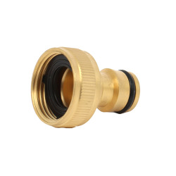 Adaptor robinet - cupla furtun pentru irigatii gradina, 1 iesire, filet interior, 19 mm, alama, 0500109