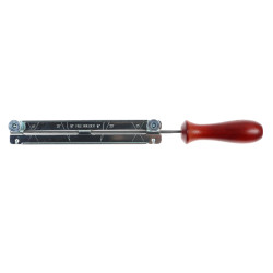 Pila pentru ascutire lant, Grunman, rotunda, cu maner lemn, 4.5 mm, pas 325