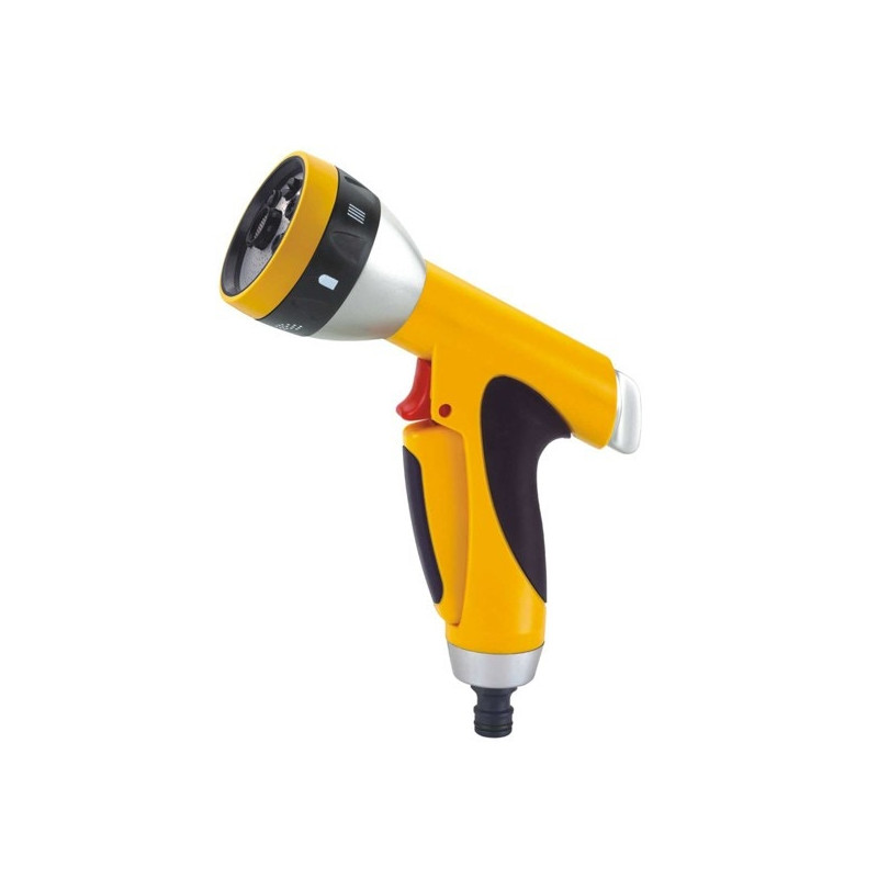 Pistol de stropit Grunman DY2092, PVC + metal, debit reglabil, 7 jeturi stropire Pistol de stropit Grunman DY2092, PVC + metal, debit reglabil, 7 jeturi stropire