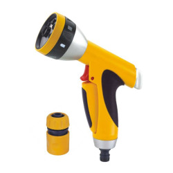 Pistol de stropit Grunman DY2492, PVC + metal, debit reglabil, 7 jeturi stropire + cupla furtun