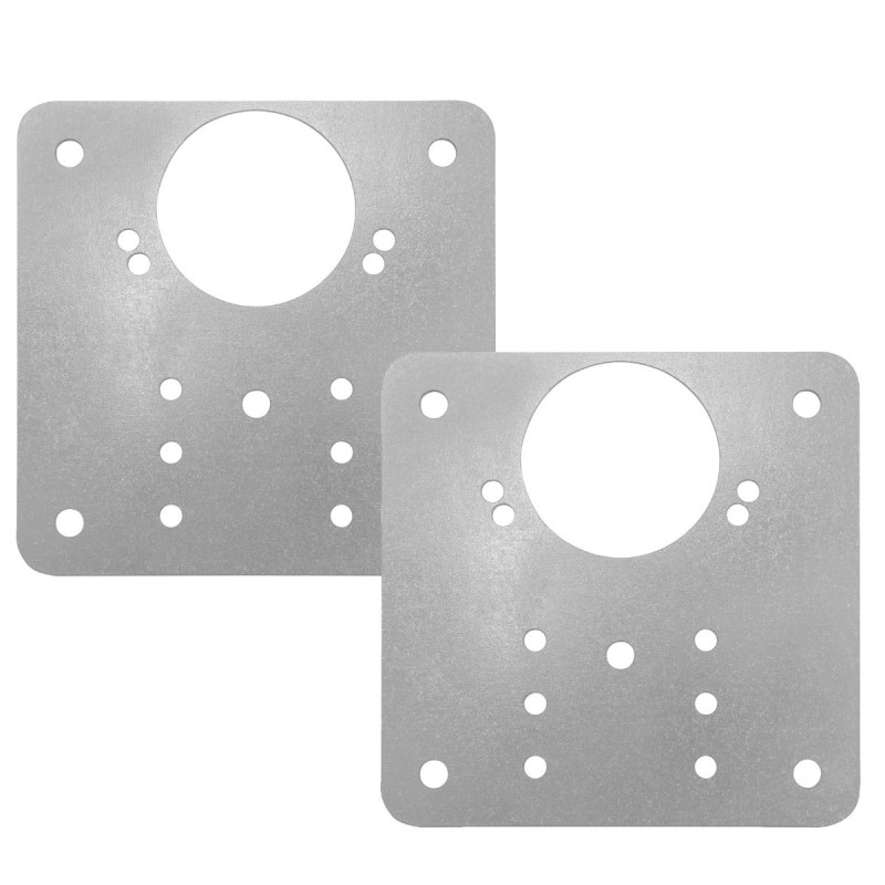 Placa perforata plata, pentru reparatii, metal, 90 x 90 mm, set 2 bucati Placa perforata plata, pentru reparatii, metal, 90 x 90 mm, set 2 bucati