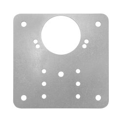 Placa perforata plata, pentru reparatii, metal, 90 x 90 mm