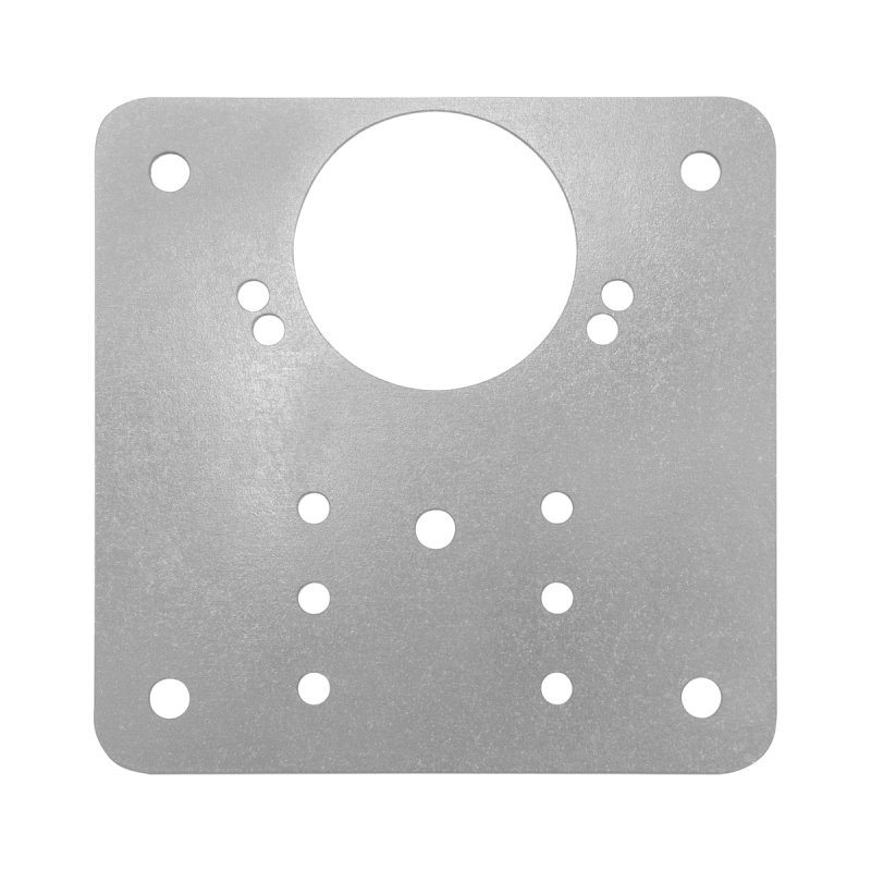 Placa perforata plata, pentru reparatii, metal, 90 x 90 mm Placa perforata plata, pentru reparatii, metal, 90 x 90 mm