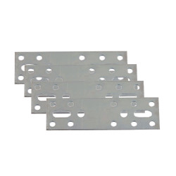 Placute metalice, tip I, pentru mobilier, zincat alb, 50 x 30 mm, set 4 bucati