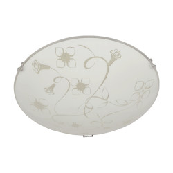 Plafoniera Fiori KL 8021, 1 x E27, alba, clasica
