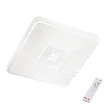 Plafoniera LED Apollo 05-948, 24W, 1800lm, lumina calda / neutra / rece, cu telecomanda, alba, moderna