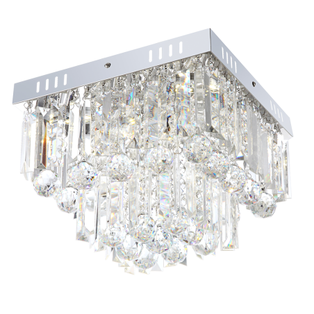 Plafoniera LED Cleo 68594-6A, 6 x 3W, lumina neutra, crom + acril, moderna