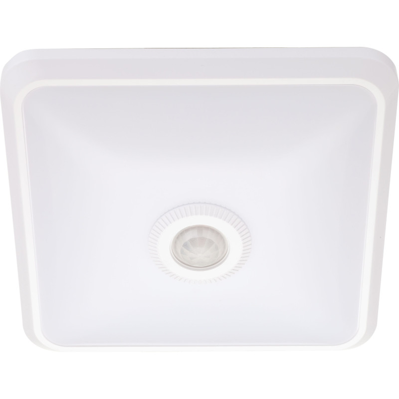 Plafoniera LED cu senzor Hepol, 20W, 1800lm, patrata, lumina rece 6500 K, IP20, moderna