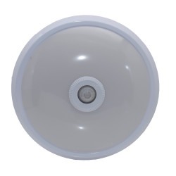 Plafoniera LED cu senzor MF0011-17710, 12W, 1100lm, lumina rece 6400K, alba, moderna