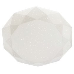 Plafoniera LED Emerald 05-853, 18W, lumina neutra, alb cu efect de sclipire, moderna
