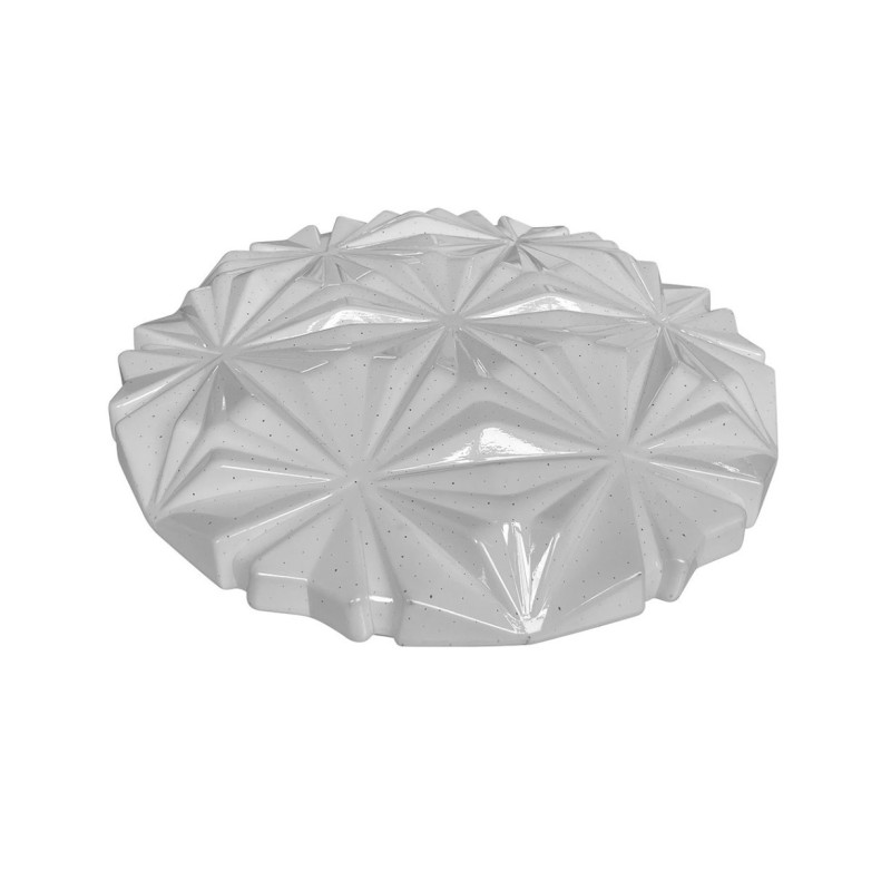 Plafoniera LED Hoff Quartz, 24W, 1800lm, D 330 mm, lumina rece, alba, moderna