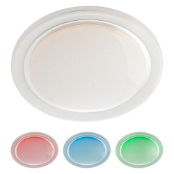 Plafoniera LED inteligenta Andes 05-917, 48W, 3024lm, lumina calda / rece / multicolora, telecomanda, dimabila, control Tuya, al