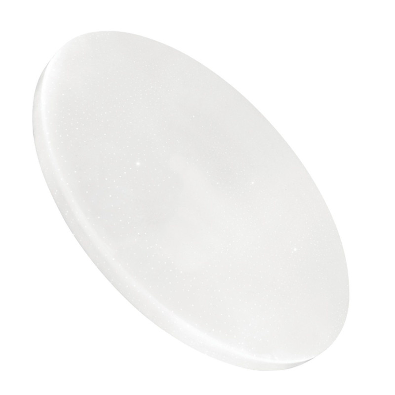 Plafoniera LED RGB inteligenta Rainbow, 48W, 3600lm, lumina calda / neutra / rece / multicolora, cu telecomanda, alba, moderna
