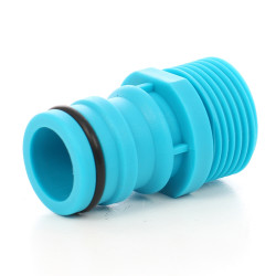 Adaptor robinet - furtun pentru irigatii gradina, 1 iesire, filet exterior, 25 mm, polipropilena, Cell Fast