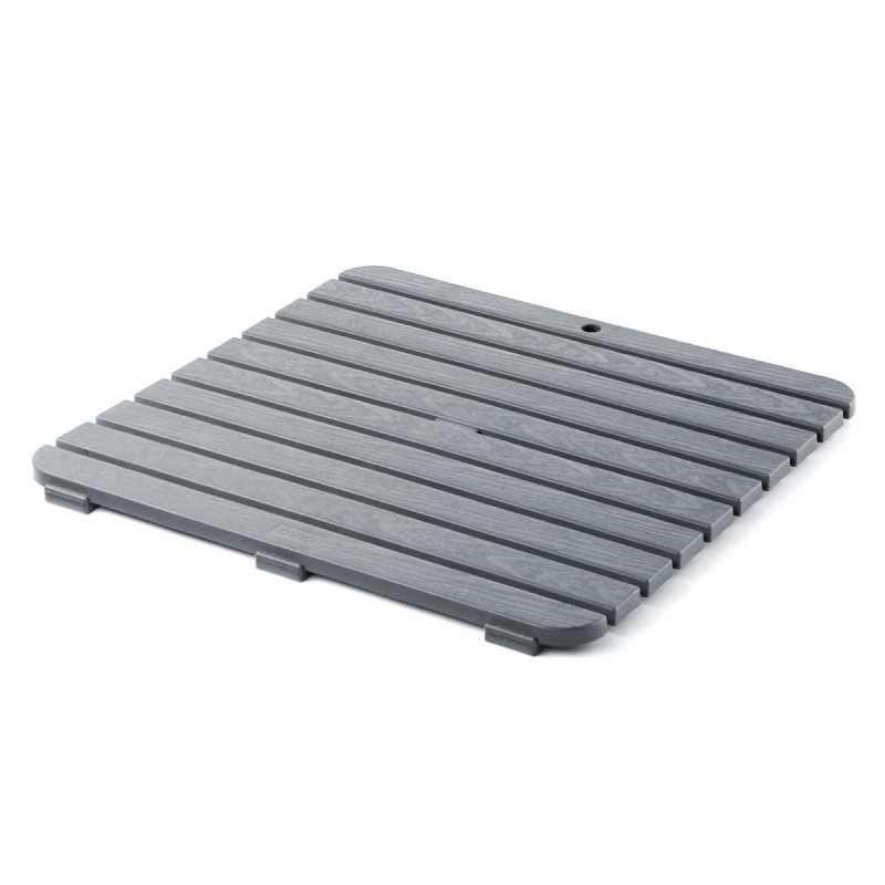 Platforma dus / baie, gri metalizat, 55 x 55 cm Platforma dus / baie, gri metalizat, 55 x 55 cm