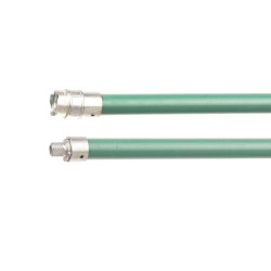 Baston pentru arici cos fum, bucse M12, 1 m, PP verde, 4CK10