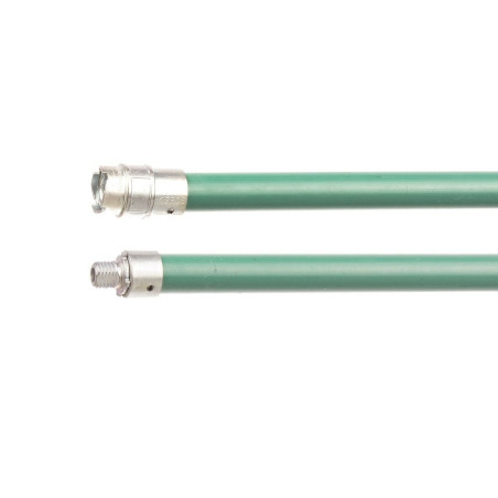Baston pentru arici cos fum, bucse M12, 1 m, PP verde, 4CK10