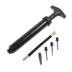 Pompa manuala pentru minge / velo, plastic, cu furtun + 3 ace + valva