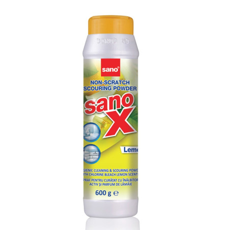 Praf de curatat cu inalbitor Sano X Powder 600 g