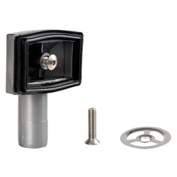 Preaplin chiuveta bucatarie, Eurociere S146, dreptunghiular in cuva, gratar rotund inox, 2 suruburi, pentru chiuvete inox sau co