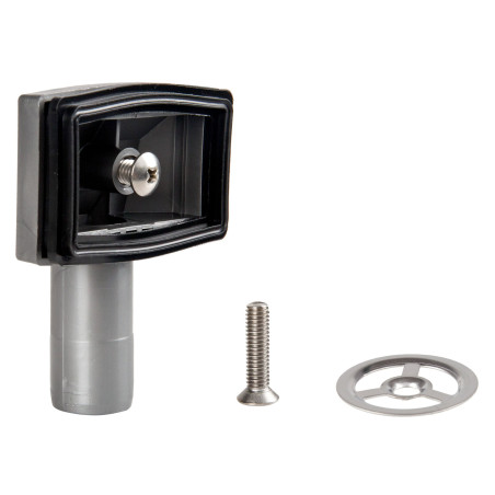 Preaplin chiuveta bucatarie, Eurociere S146, dreptunghiular in cuva, gratar rotund inox, 2 suruburi, pentru chiuvete inox sau co