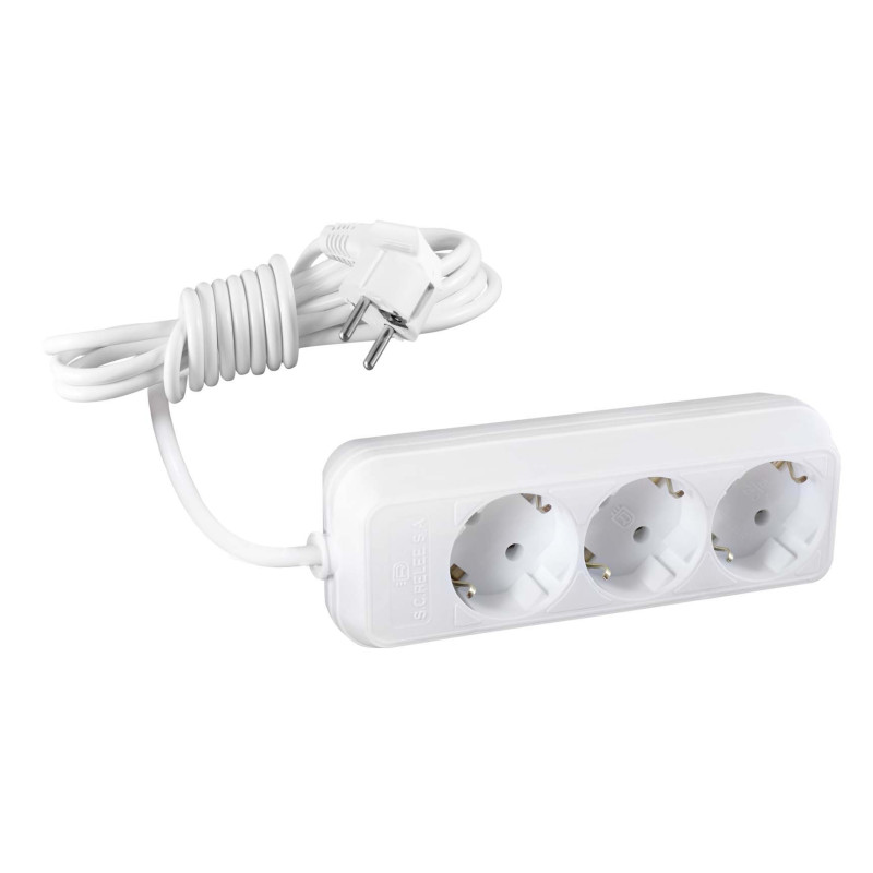 Prelungitor 000227, 3 prize, 3 m, 2500W, 3 x 1 mmp, contact de protectie Prelungitor 000227, 3 prize, 3 m, 2500W, 3 x 1 mmp, contact de protectie