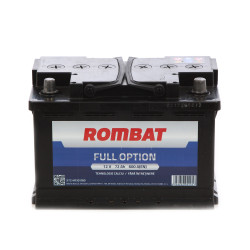 Baterie auto Rombat Full Option, 12 V, 72 Ah, 600 A, 27.8 x 17.5 x 15.3 cm