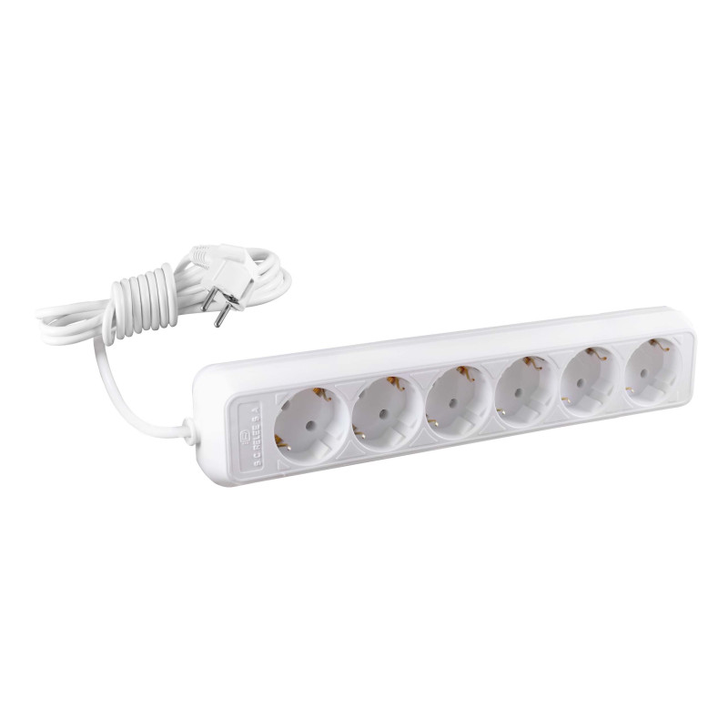 Prelungitor 038466, 6 prize, 5 m, 2500W, 3 x 1 mmp, contact de protectie