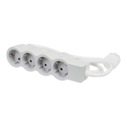 Prelungitor 4 prize Legrand 694561, 3 m, 3680 W, 3 x 1.5 mmp, contact de protectie, protectie copii