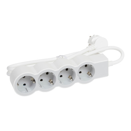 Prelungitor 4 prize Legrand 694569, 5 m, 3680W, 3 x 1.5 mmp, contact de protectie, protectie copii