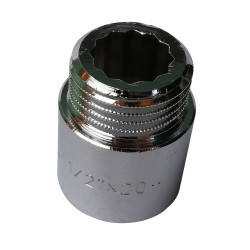 Prelungitor alama, cromat, FI-FE, 20 mm x 1/2"