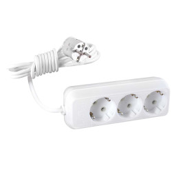 Prelungitor ceramic 015511, 3 prize, 5 m, 2500W, 3 x 1 mmp, contact de protectie