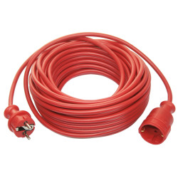 Prelungitor cu fisa si cupla, contact de protectie, 25 m, 3 x 1.5 mmp