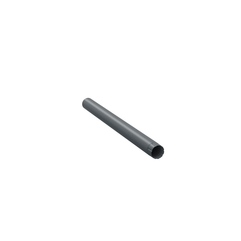 Prelungitor intermediar burlan, pentru sistem pluvial, Bilka, metalic, grafit (RAL 7024), mat, D 90 mm, 1 m