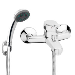 Baterie baie pentru cada / dus, Ferro Deco BDC11 + accesorii, montaj aplicat, monocomanda, finisaj cromat