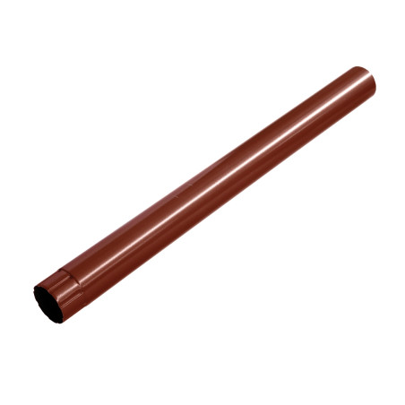 Prelungitor intermediar burlan, pentru sistem pluvial, Bilka, metalic, rosu inchis (RAL 3009), lucios, D 90 mm, 1 m