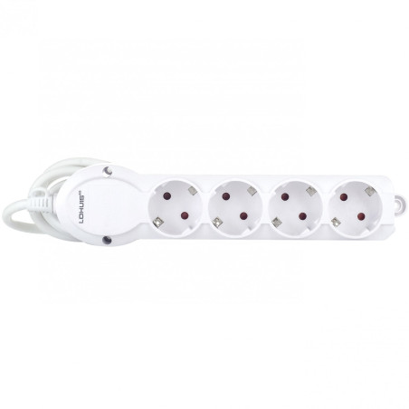 Prelungitor Lohuis 4 prize, 3 m, 3500W, 3 x 1.5 mmp, contact de protectie