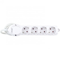 Prelungitor Lohuis 4 prize, 5 m, 3500W, 3 x 1.5 mmp, contact de protectie