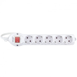 Prelungitor Lohuis 5 prize, 3 m, 3500W, 3 x 1.5 mmp, contact de protectie, intrerupator