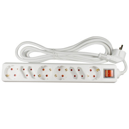 Prelungitor Lohuis 8 prize, 3 m, 3500W, 3 x 1.5 mmp, contact de protectie, intrerupator