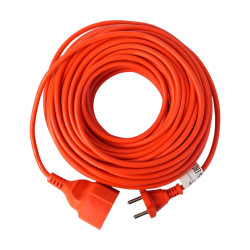 Prelungitorul cu fisa si cupla Hepol, 25 m, 2 x 1 mmp, portocaliu