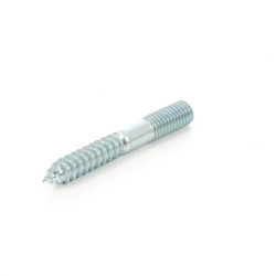 Prezon lemn / metal, din otel, zincat alb, M10 x 70 mm, L35/M20