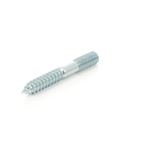 Prezon lemn / metal, din otel, zincat alb, M10 x 70 mm, L35/M20